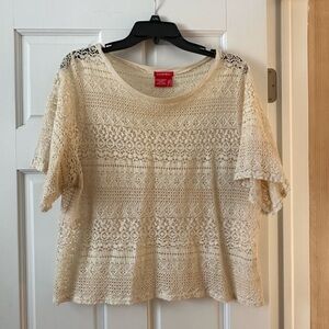 Castro Beige Lace Blouse